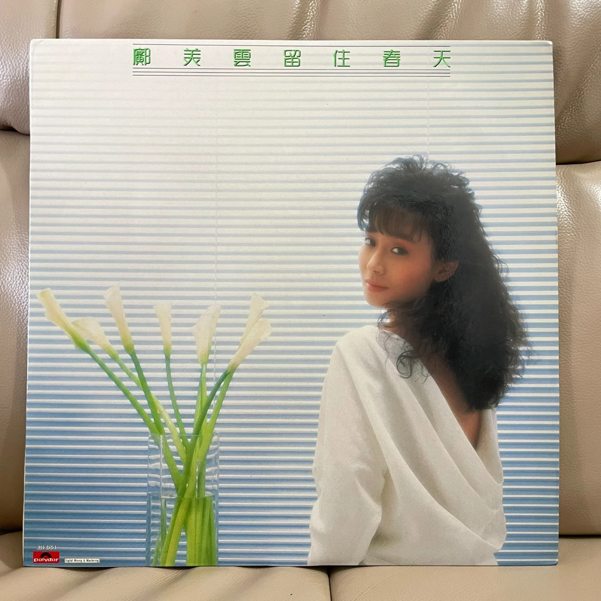 Old 33 RPM 12 inch 30cm 1 Vinyl Records LP Disc Collection China Pop Music Cantonese Female Singer Kwong Cally Classical Songs