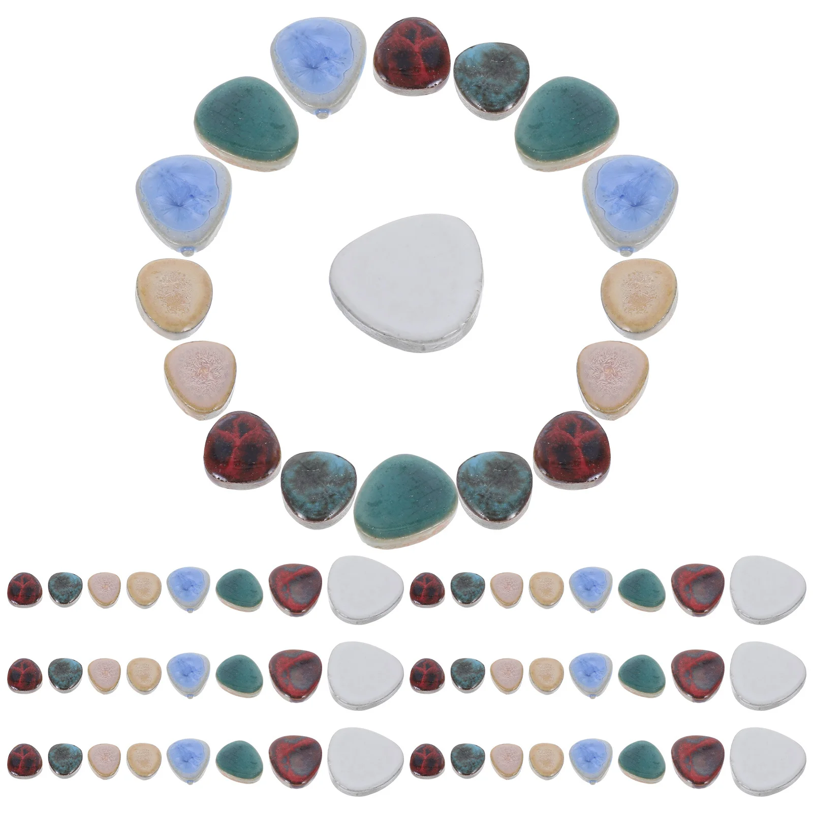 

1 Bag Of Mosaic Materials Ceramic Mosaic Tiles For Diy Home Decoration Garden Arts Craft Projects Vase Decor Pieces