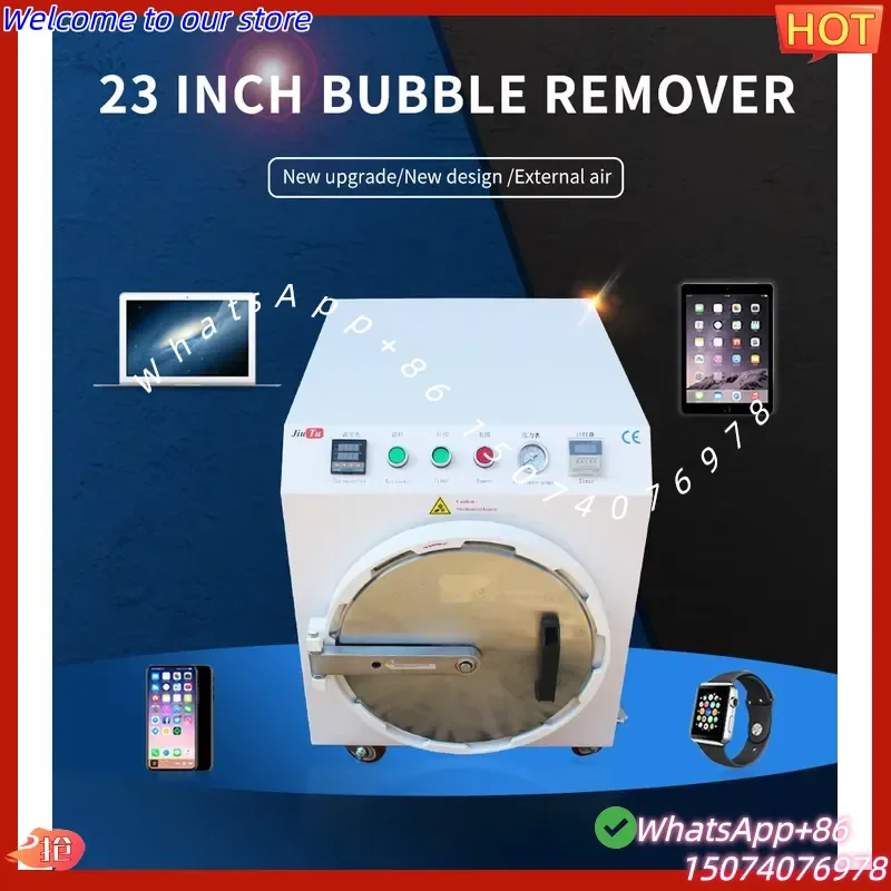 2026 JiuTu Small Autoclave Single External Pump Vacuum LCD OCA Air Bubble Remove Machine