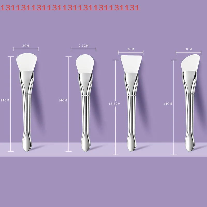 Cepillo de silicona para máscara Facial, maquillaje de cabeza suave, cepillos profesionales de crema de barro, bricolaje, cuidado de la piel, Base, Gel, herramienta cosmética de belleza