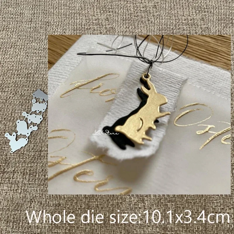 XLDesign Craft Metall-Stanzformen, Schablonenform, Häschen-Anhänger, Dekoration, Scrapbook, Album, Papier, Karten, Basteln, Prägung, Stanzformen