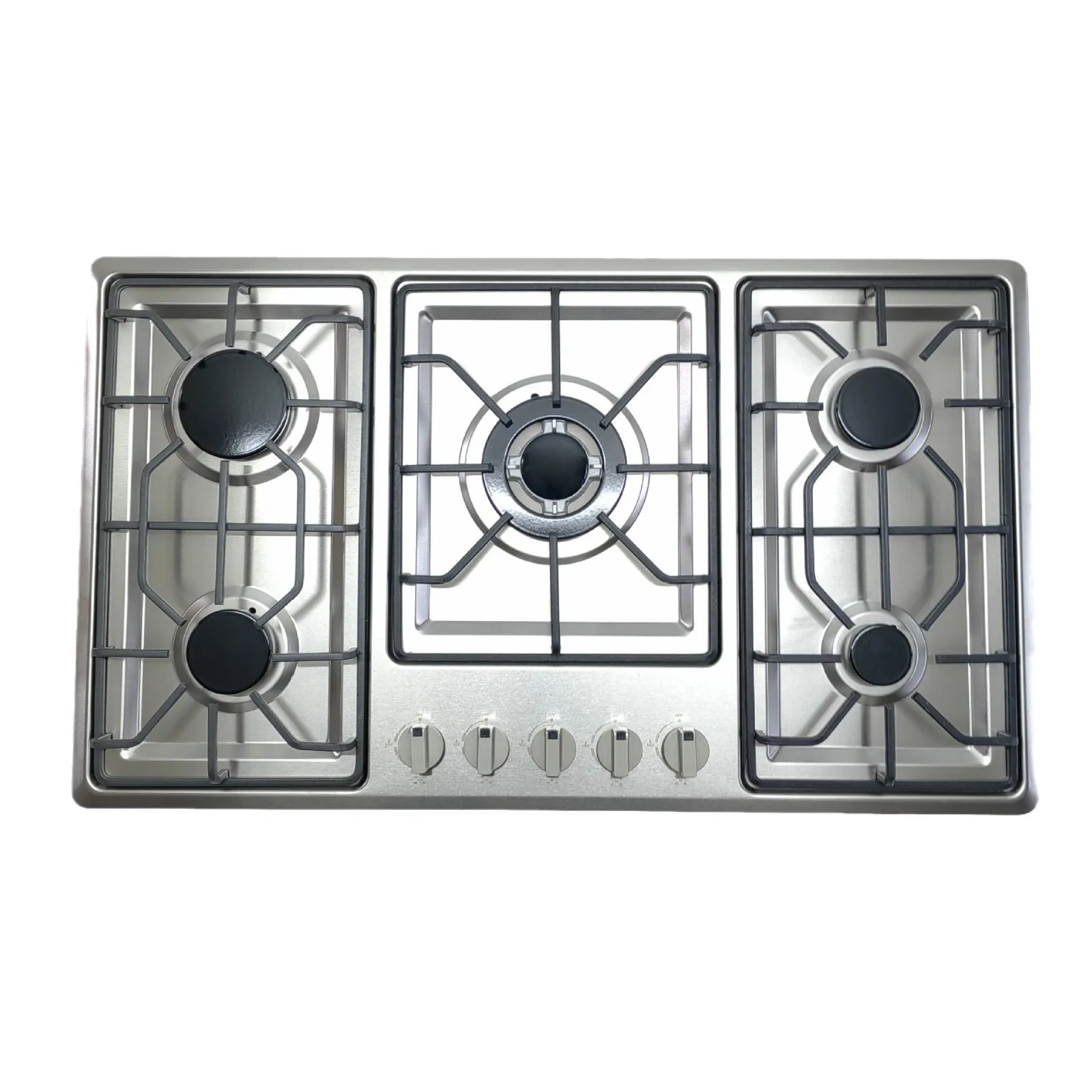 Custom 5 Burner Gas Stove Smokeless Efficiency Gas Stove Benchtop Gas Stove
