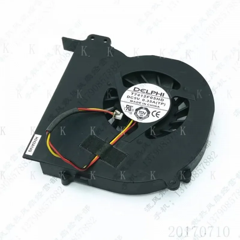 

C ДЛЯ DELPHI T7412F05HD 5 В 0,35 А 3-проводной охлаждающий вентилятор для процессора ноутбука