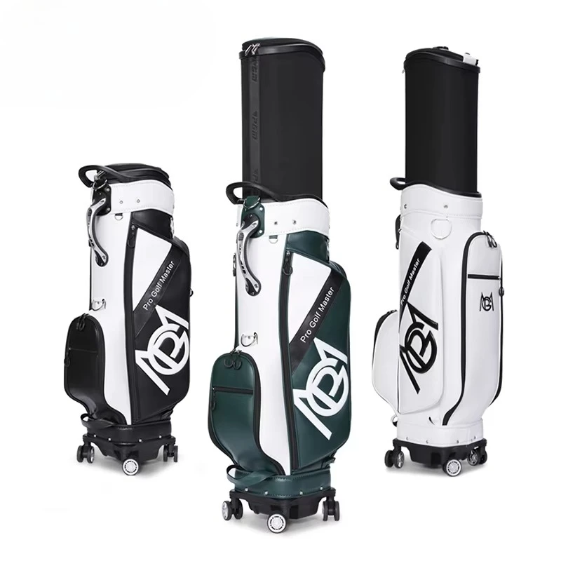 Custom Men's Golf Bag Waterproof Travel Hard Case with 4 Wheels and Telescopic Shaft Golfbags