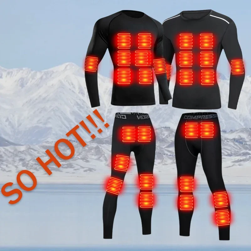 2025 Thickened thermal underwear set, double the warmth, fearless of ice and snow, sports base layer, soft pajamas