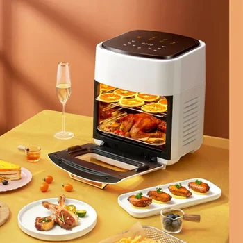 Image 220V/intelligent air fryer large capacity multi-functional new perspective