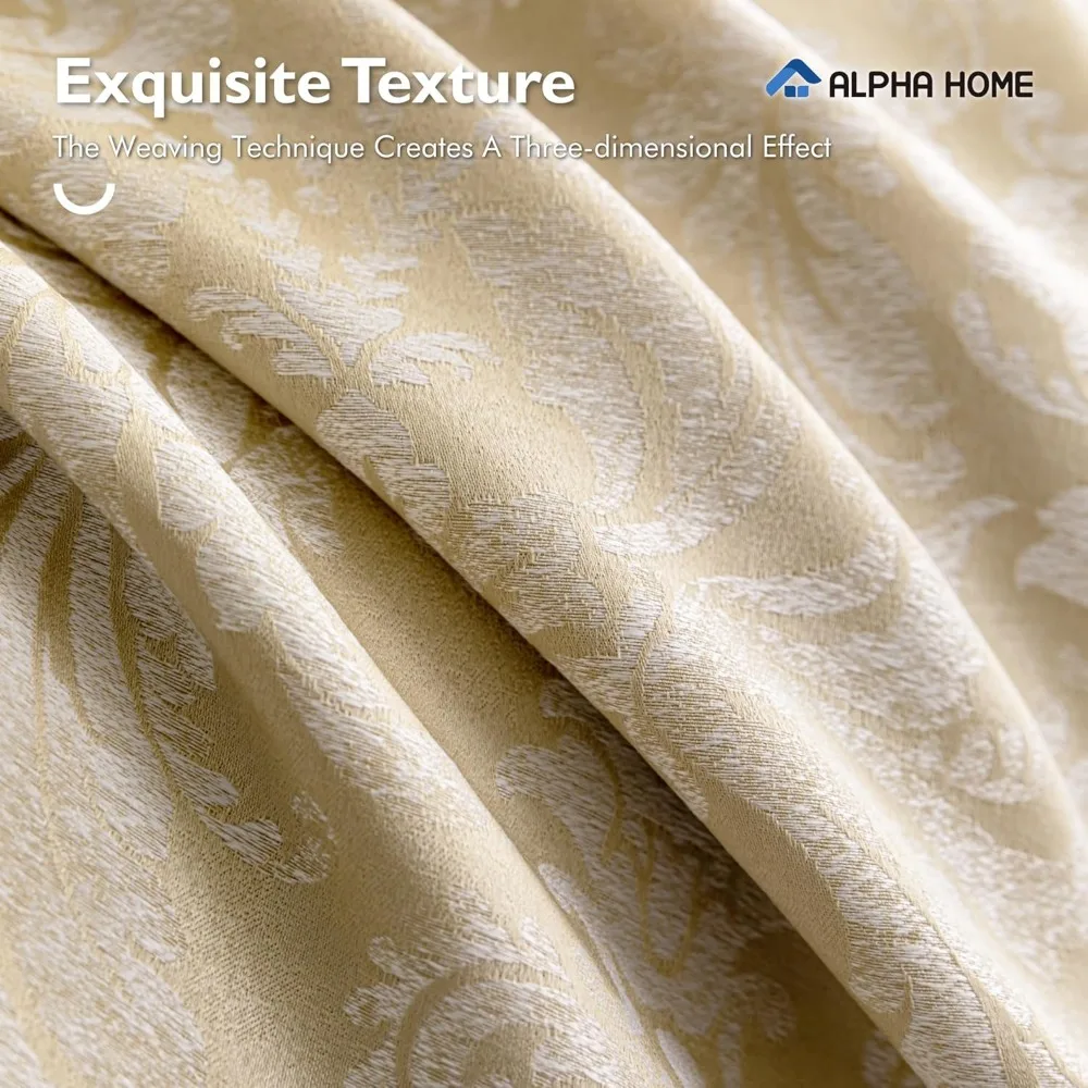 Lujoso juego de cama de jacquard tamaño Queen para todas las estaciones con edredón y fundas de almohada