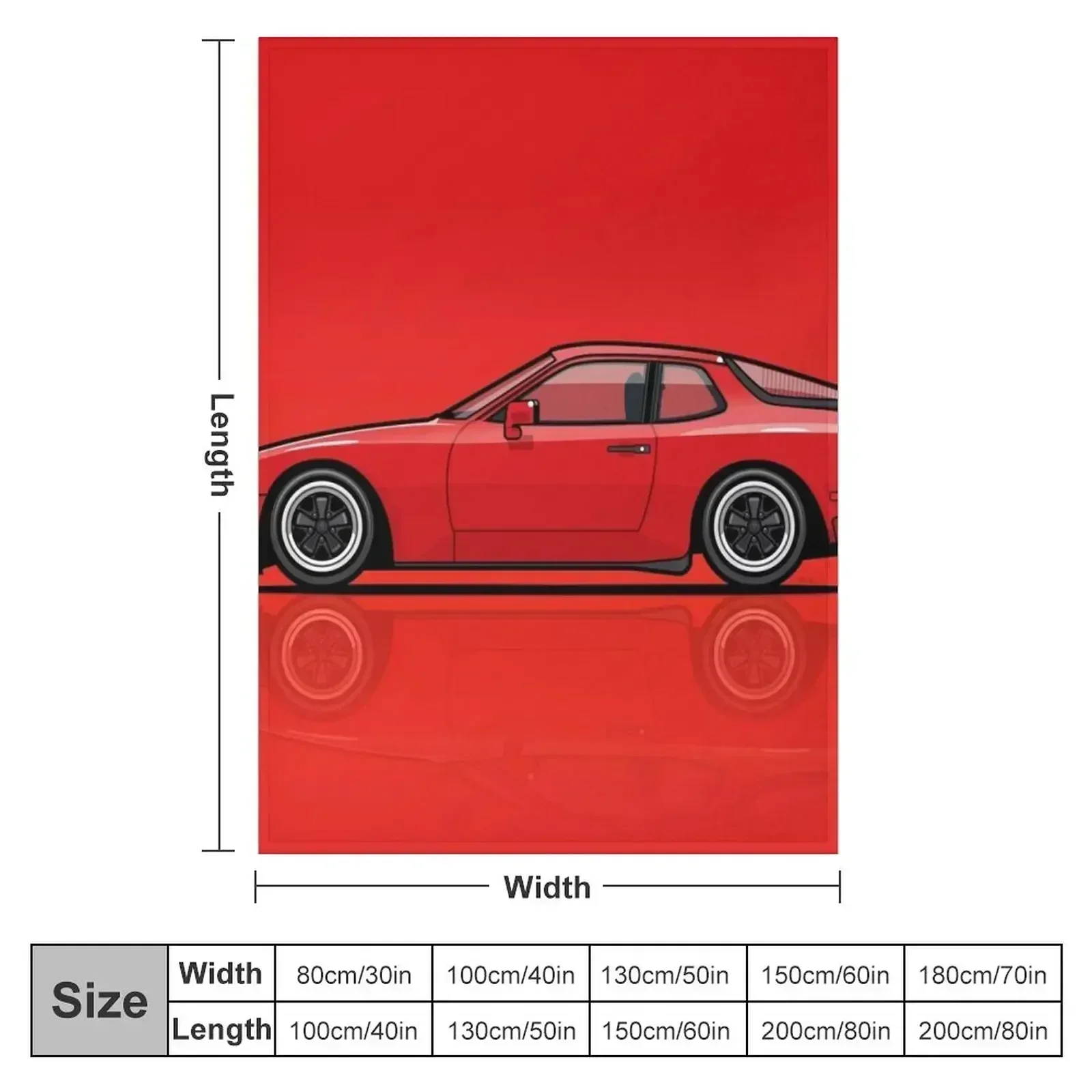India Red 1986 P 944 951 Turbo (US spec) Throw Blanket For Sofa Thin Bed Fashionable blankets and throws Vintage Blankets