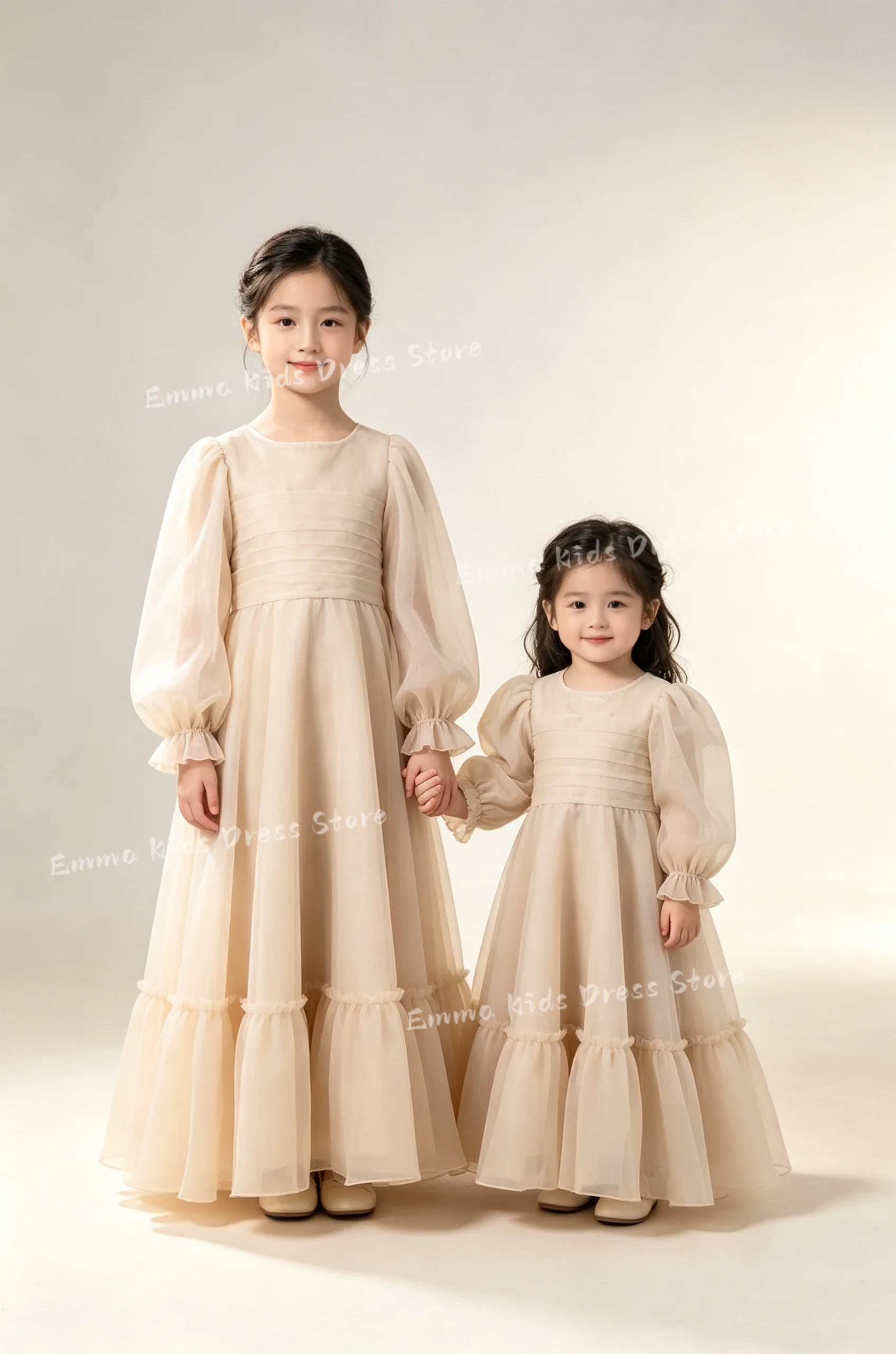 DORIS Custom Simple Flower Girl Dress Wedding Short Sleeve  Children’s Birthday Party First Communion Prom ...