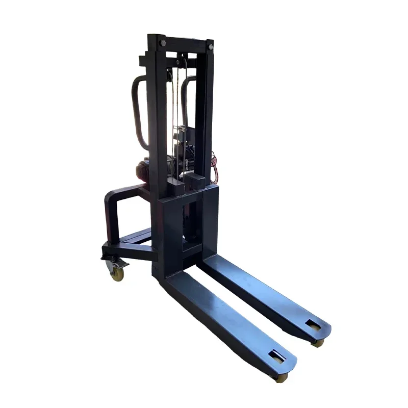 Portable Stacker Handling Forklift 300kg Self Loading Fork Lift Elevator Electric Forklift for Lab Material Handling Equipment
