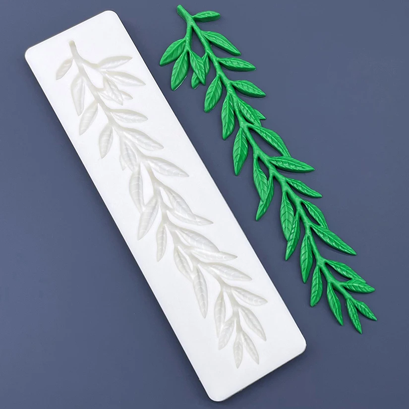 Leaf Branch Silicone Mold Sugarcraft Cupcake Baking Mold Fondant Cake Decorating Tools