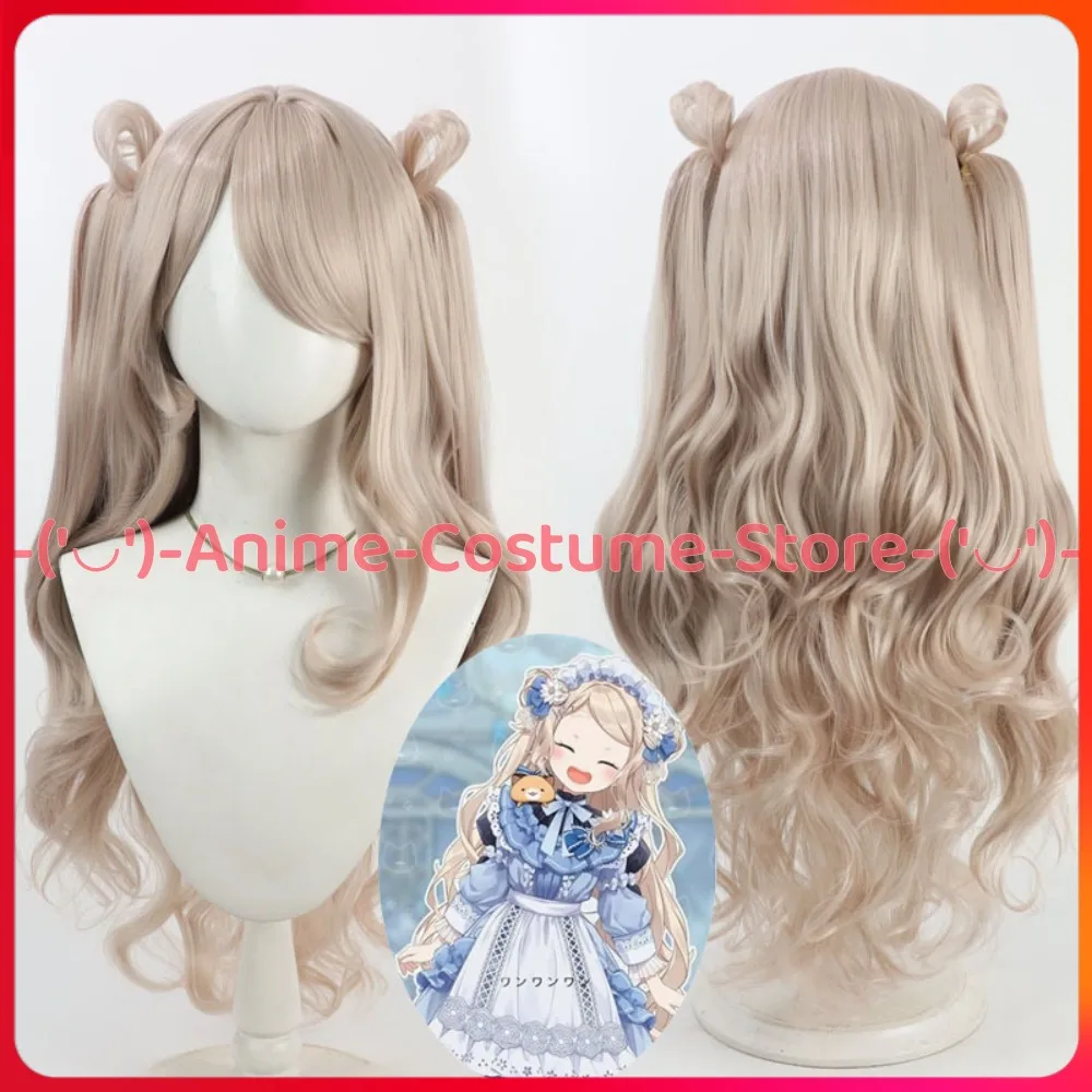 NIJISANJI Virtual VTuber Machida Chima Cosplay Wig Ponytail Anime Character Halloween Carnival Party Costume Wigs Synthetic Hair