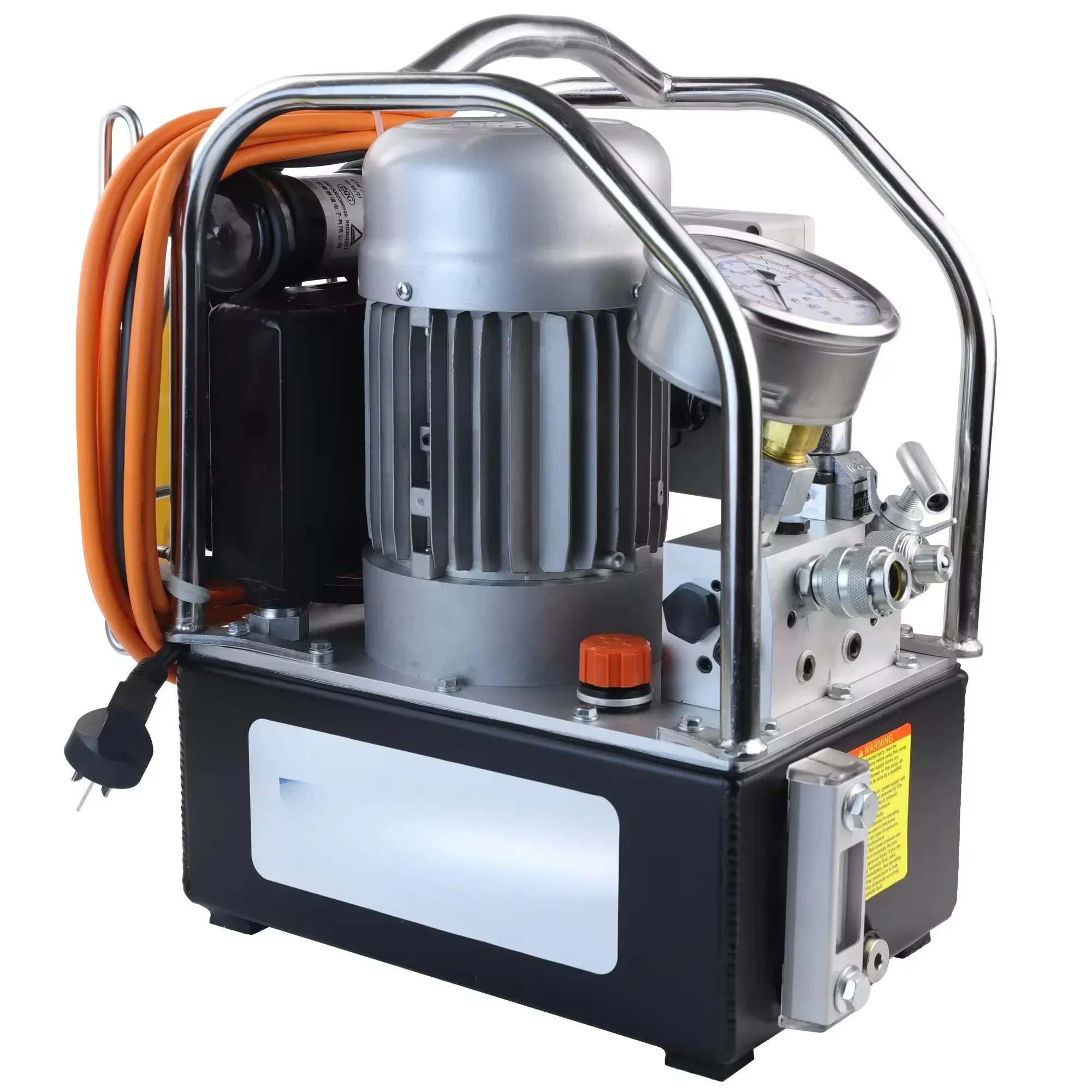 Hydraulic Torque Wrench Pump HE-4P Tubular Steel Protective Hoops Hydraulics Pumps High Precision Pressure Gauge
