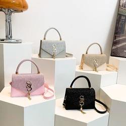 Summer Small Square Bag Women's Fashion Trend Letter Simple Versatile Handbag Shoulder Messenger Bag