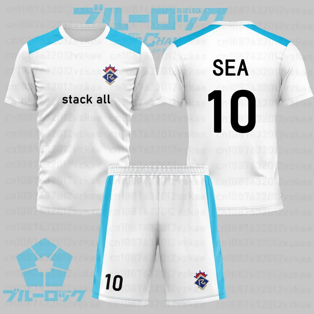 

Blue Lock Itoshi Sae Cosplay Anime Men's Pullover Summer Women's Pullover Shorts Custom Suit Name Number Matching