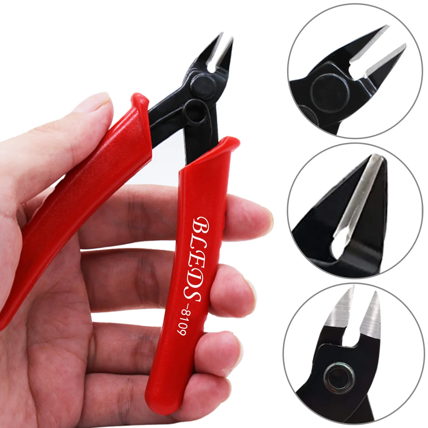 Soft Wire Cutters, Precision Micro Plier Anti-Slip Flush Cutter for Electronics Aluminum Jewelry 3D Printing Wire Cables 5”