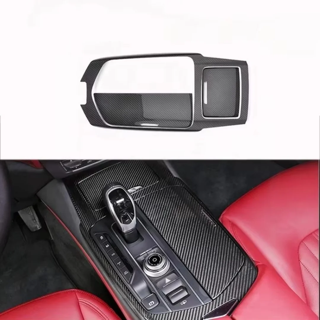 Carbon Fiber Interior Kits Center Console for Maserati Levante Suv 6pcs/set Add on Style Carbon Cup Holder Covercustom