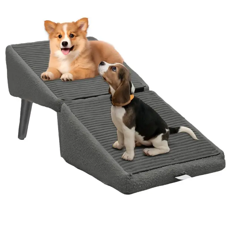

Pet Ramp Stairs Non-Slip Dog Steps For High Bed Lightweight Puppy Furniture Ramp Reusable Kitten Supplies For Bed Sofa Vehicle