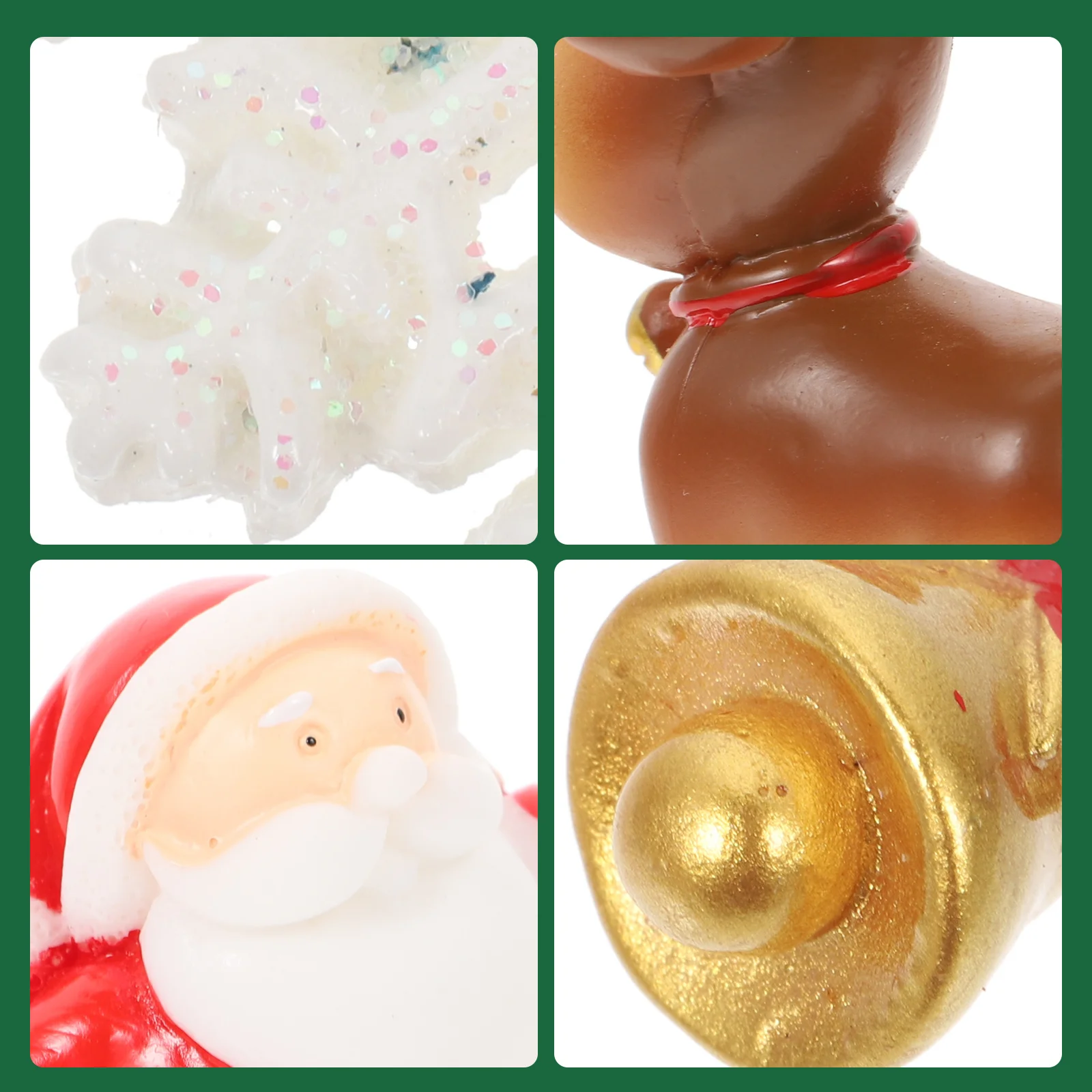 

27Pcs Snow Scene Ornaments Resin Xmas Micro Landscape Mini Decor Assortment for Holiday Festival Gift Home Interior Design