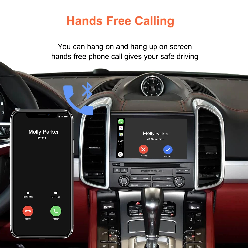 Bonroad OEM-Bildschirm-Upgrade-Modul für Porsche Cayenne Cayman Panamera PCM 4.0 2017-2018 Wireless Carplay Android Auto Interface – Detail 12