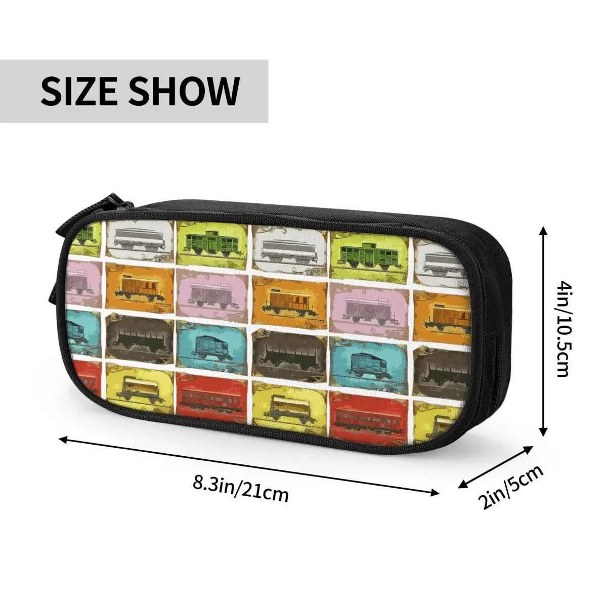 Ticket To Ride The Trains estuches para lápices, bolsas grandes de almacenamiento para bolígrafos, estuche para bolígrafos para niños, niñas, estudiantes, papelería escolar