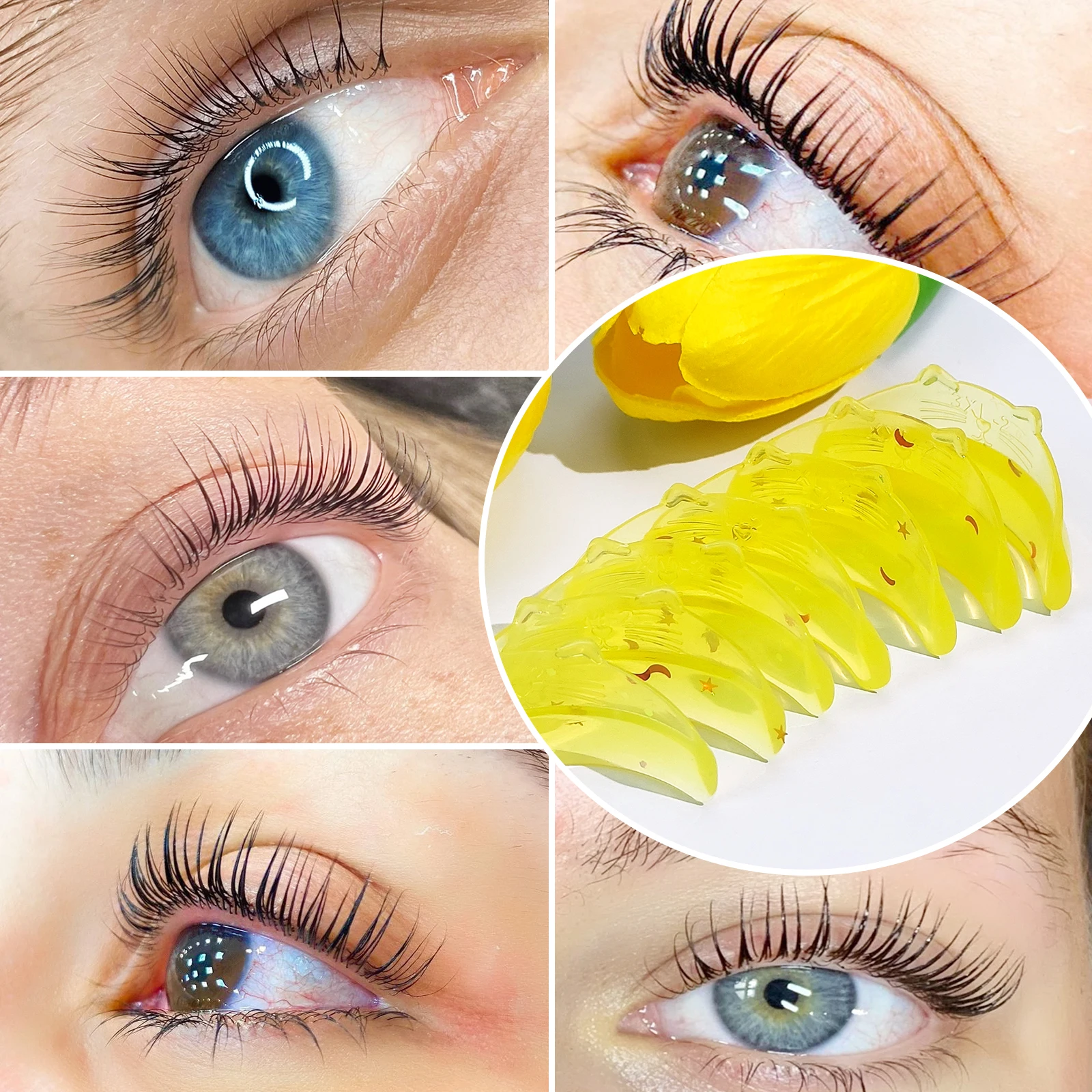 Libeauty 7 Paar Silikon Katzenform Wimpern-Lifting-Pads Klebende Wimpernlifting-Pads 3D Wimpern-Perming L-Curler Zubehör Make-up-Tool – Detail 16