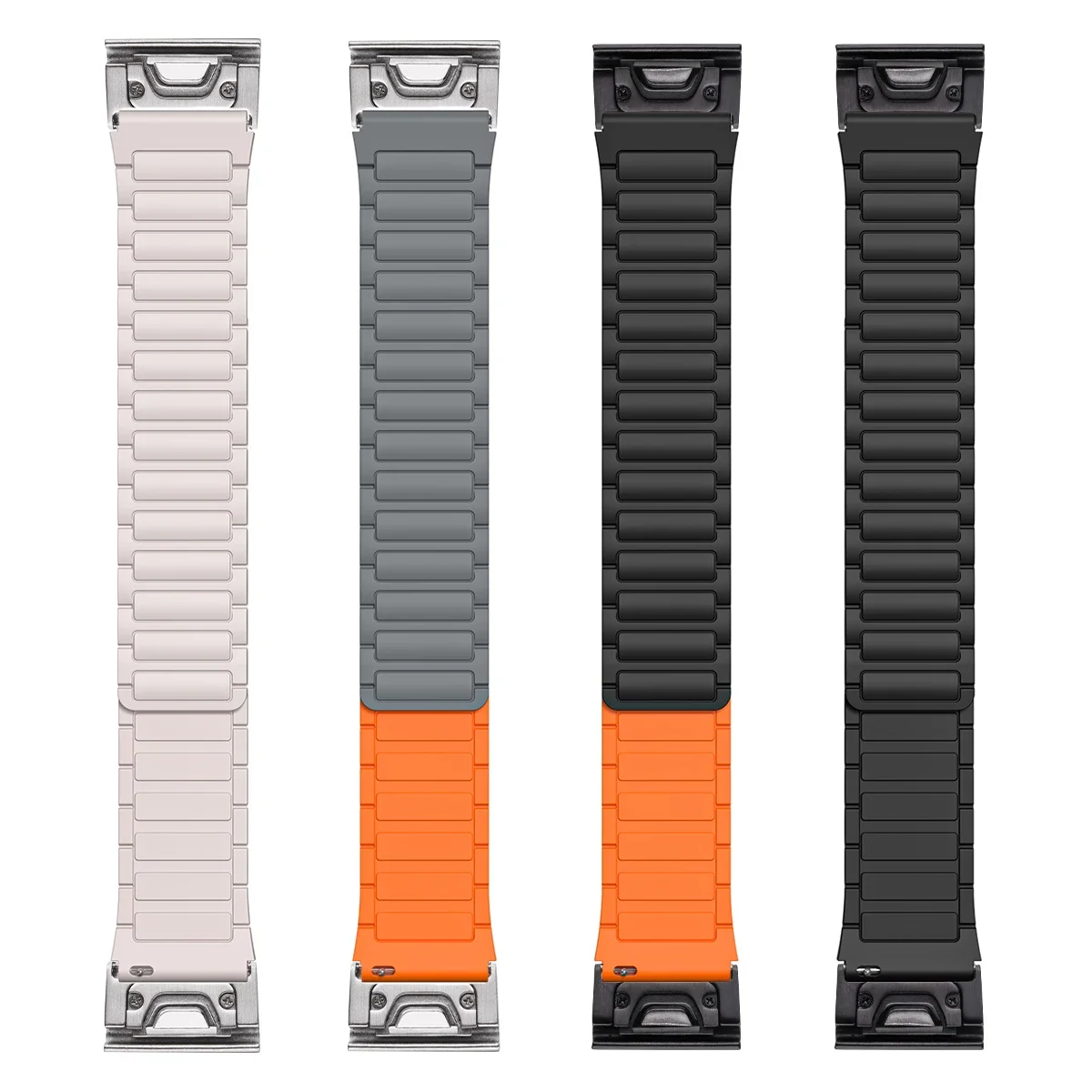 26mm Magnetic Silicone Strap for Garmin Fenix 7X 7 Pro Fenix 6X 6 5X 5Plus Tactix 7 Forerunner 965 955 Enduro 2 Solo Loop Band