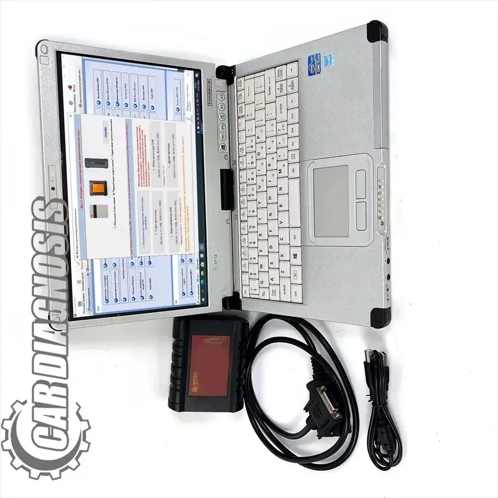CF C2 laptop For Sinotruk EOL OBD diagnostic DENSO common rail engine for HOWO SHACMAN WeiChai Cnhtc sinotruck diagnostic tool