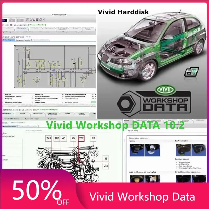 

2025 Hot Auto Motive Vivid Workshop Data Программное обеспечение для авторемонта автомобиля до 2010 Яркая мастерская DATA 10.2 Отправьте компакт-диск или USB или жесткий диск емкостью 80 ГБ