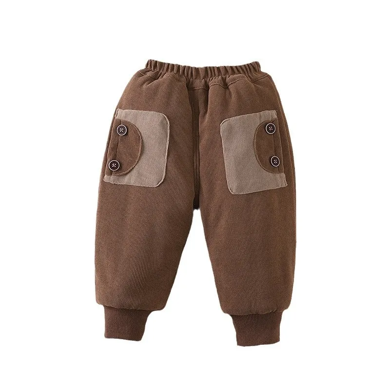 

New Winter Fashion Baby Girls Clothes Children Thicken Warm Pants Kids Trousers Toddler Casual Cotton Costume Infant Sportswear