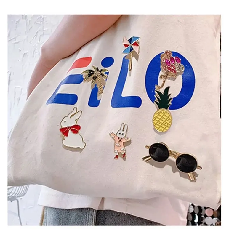 50PCS Cartoon Brooches Icons Plants Pins Badge Animal Or Fruit Button Backpack Clothes Hat Decor Accessories Jewelry image 4