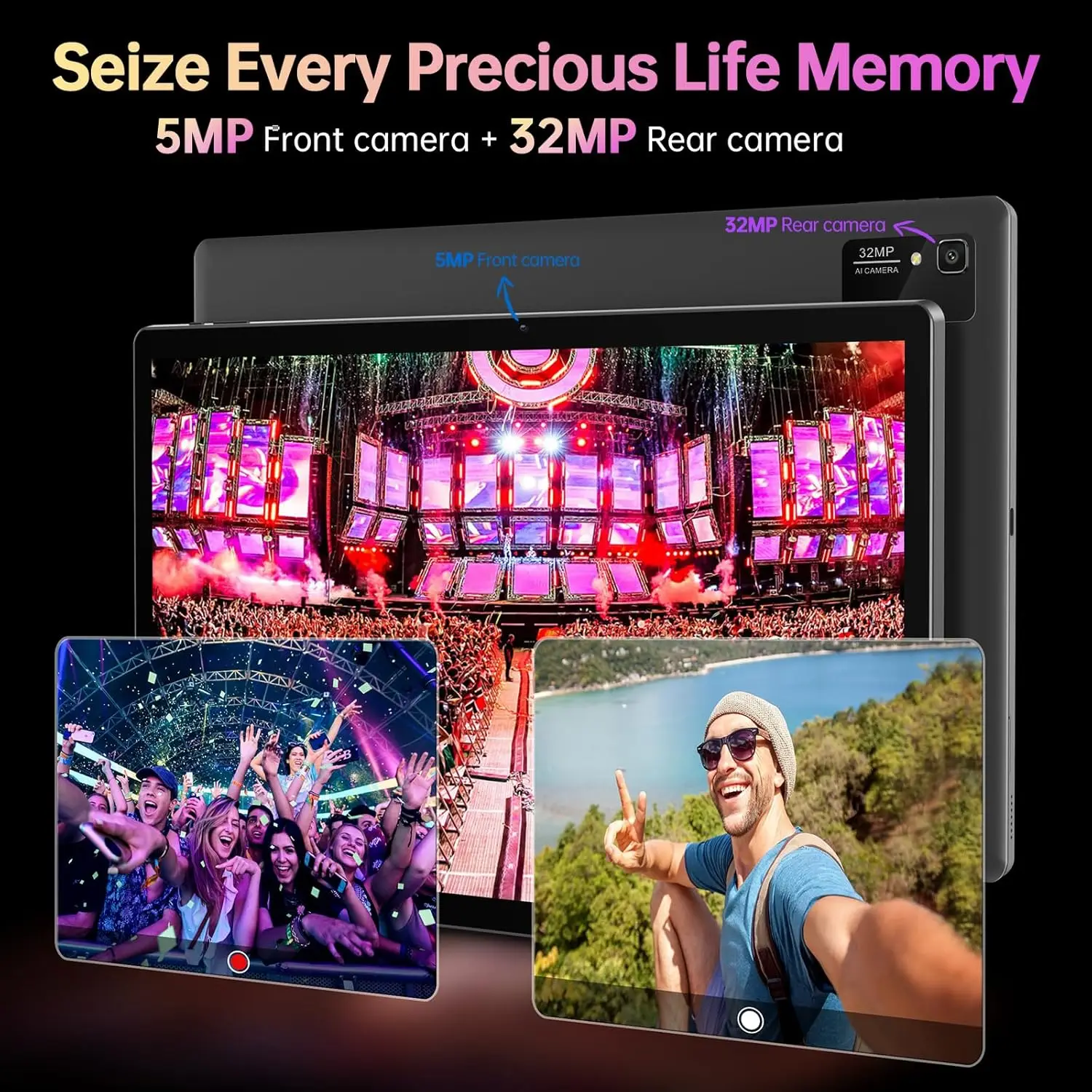 Tablettes Android 14 Super grandes de 15.6 pouces, 12000mAh, 1920x1080, écran IPS, Helio G99, processeur octa-core, 8 go + 256 go, WiFi Play Store BT5.0