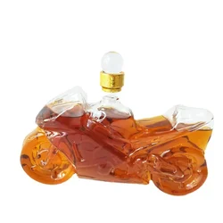 Barware Alcohol Bottle Party Decorations 750ML motorcycle shaped whiskey decanter for Liquor Scotch Bourbon