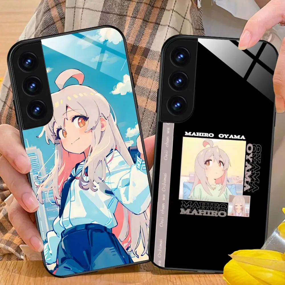 Anime Mahiro Oyama Onimai Phone Case for Samsung Galaxy S26 S25 S24 S23 S22 S21 S20 Note20 Plus FE Ultra Glass Protective Cover