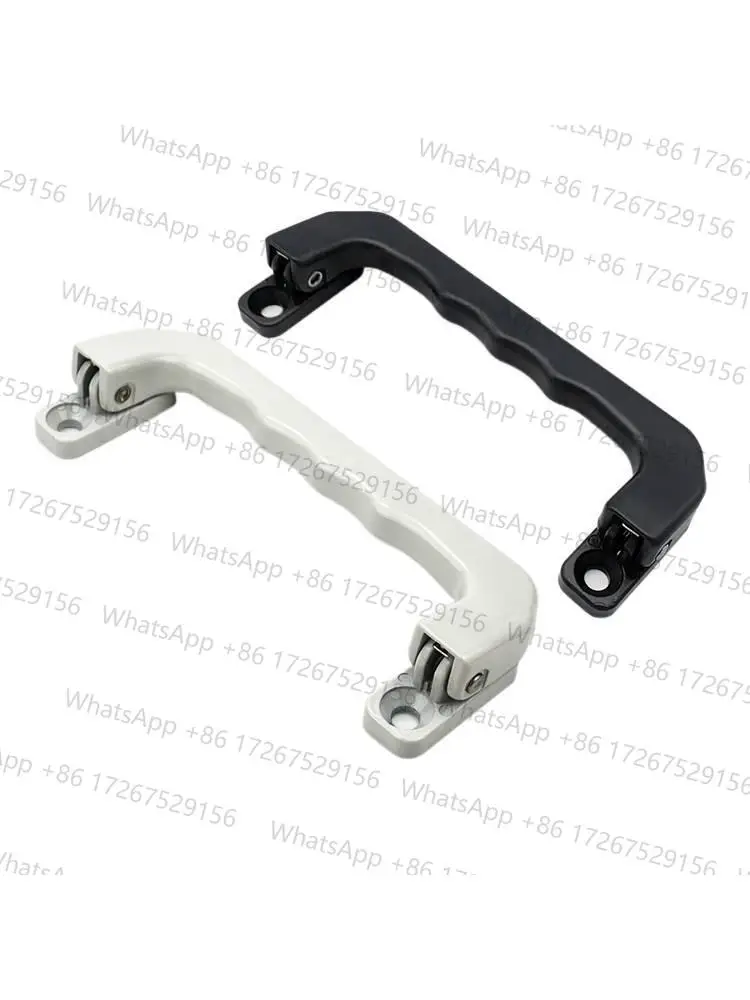 10pcs LS527 Pull Folding Handle with Auto-Return Spring Aluminum Alloy for Industrial Cabinets Toolbox/Drawer