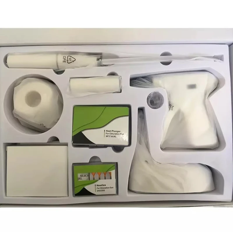 TJDent Dental Wireless Endo Obturation System Gun Heated Pen OLED LCD Display Adjustable Heating Tip Endodontic Dentistry Tools