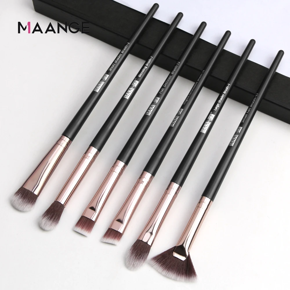 MAANGE Makeup Brushes Set 6-18Pcs Cosmetic Powder Eye Shadow Foundation Blush Blending Make Up Brush Professional Beauty Tools