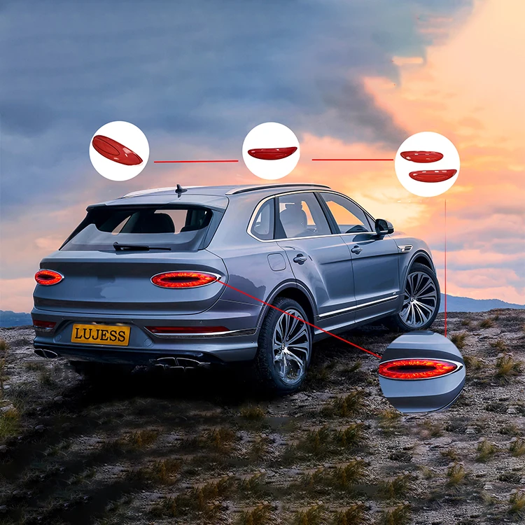Car Accessories Tail Light Glass 2021 New Original Full LED Taillights Lens Cover for Bentley Bentayga OEM 36A945095 36A945096