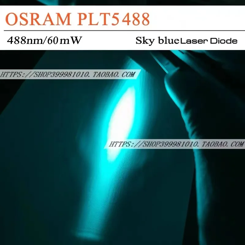 OSRAM PLT5 488 60 mW 5,6 mm himmelblaue Laserdiode mit PD (nagelneu)