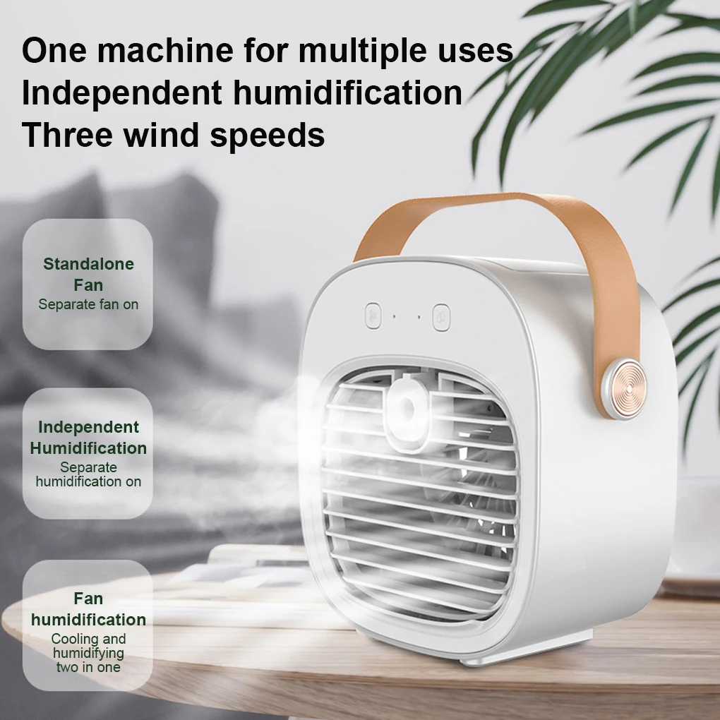 Portable Mini Air Conditioner Wireless Air Cooler USB Rechargeable Cooling Fan Portable Air Conditioner For Room Camping Cars