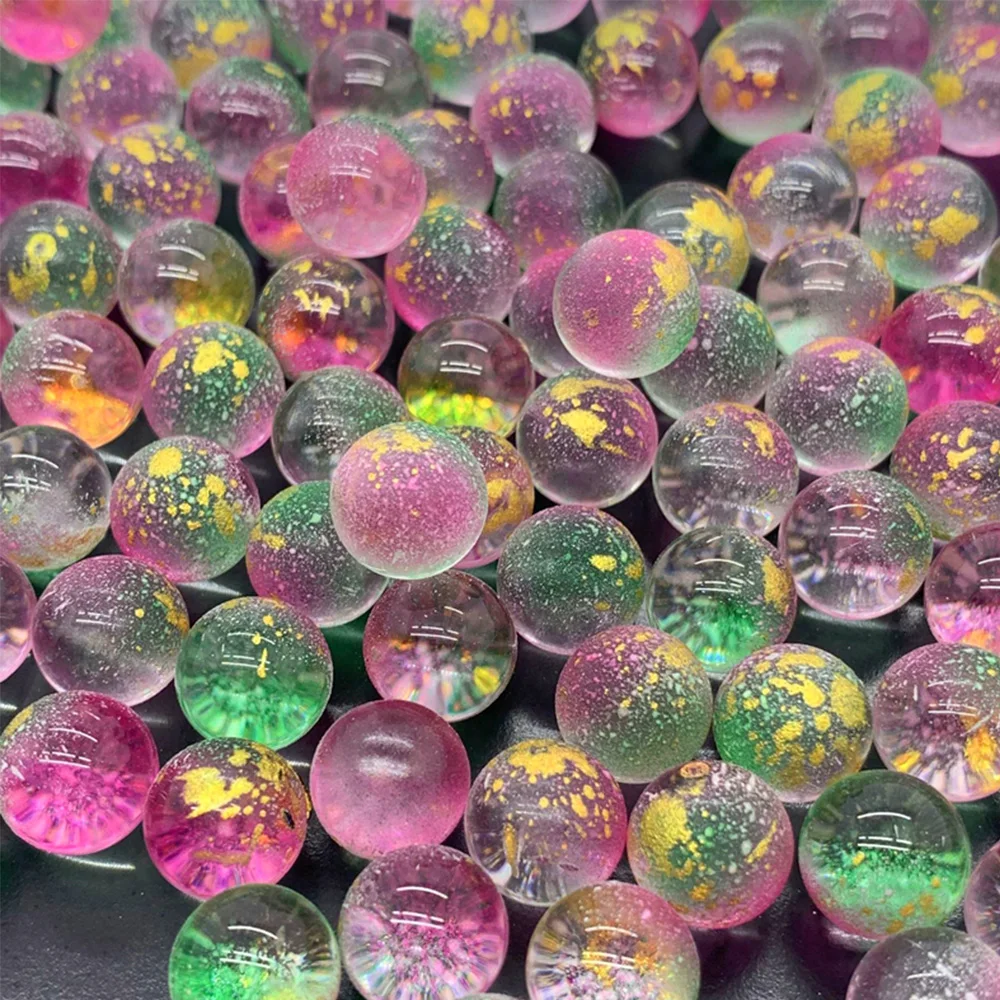 5/10/15-50PCS 10mm Colorful Crystal Toy Kids Crystal Balls Run Game Solitaire Toy Accs Vase Filler&Fish Tank Home Toy Gift DIY