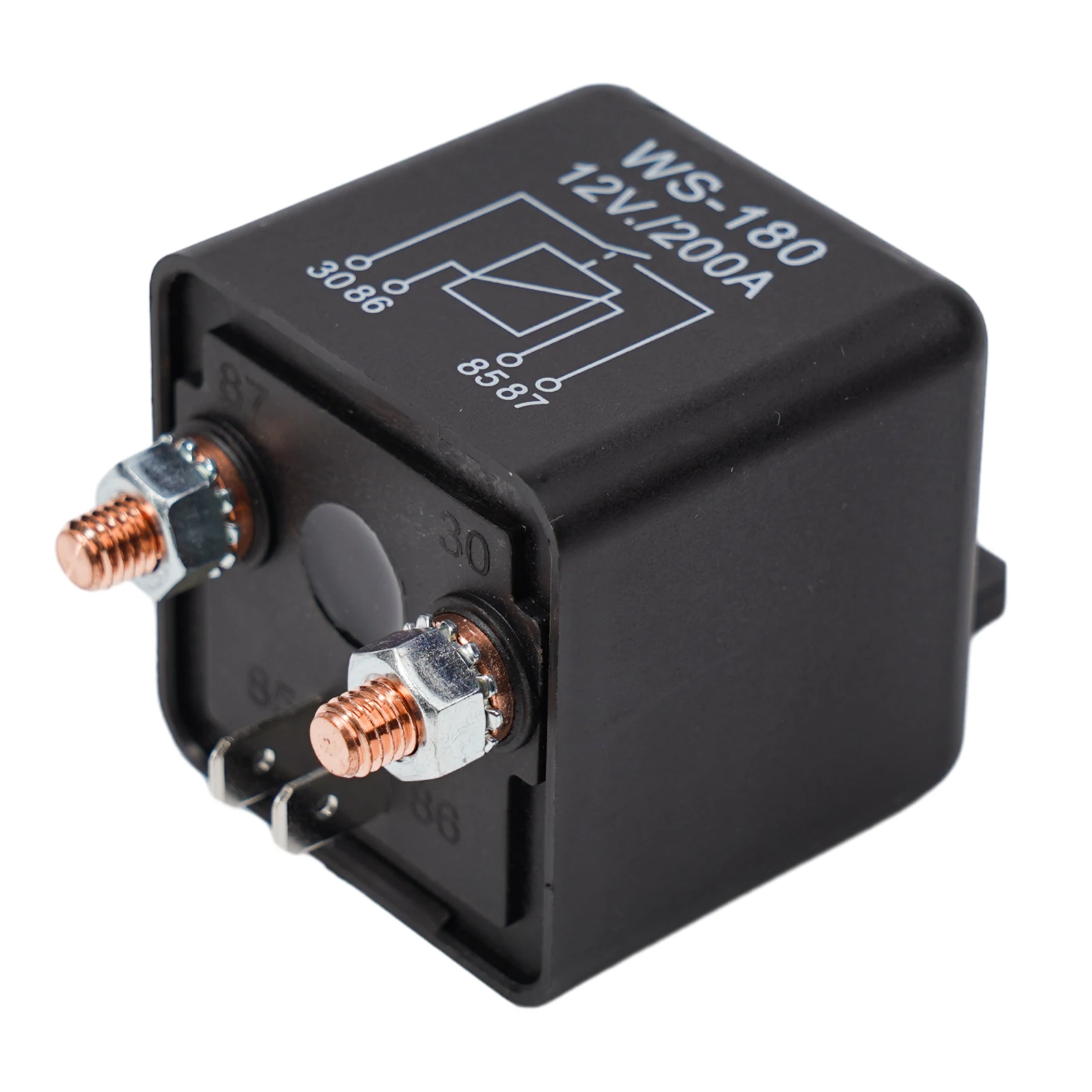DC 12V Dual Battery Isolator Relay 4Pin with 200A Nominal Current and Electromagnetic Conversion for Automotive Control