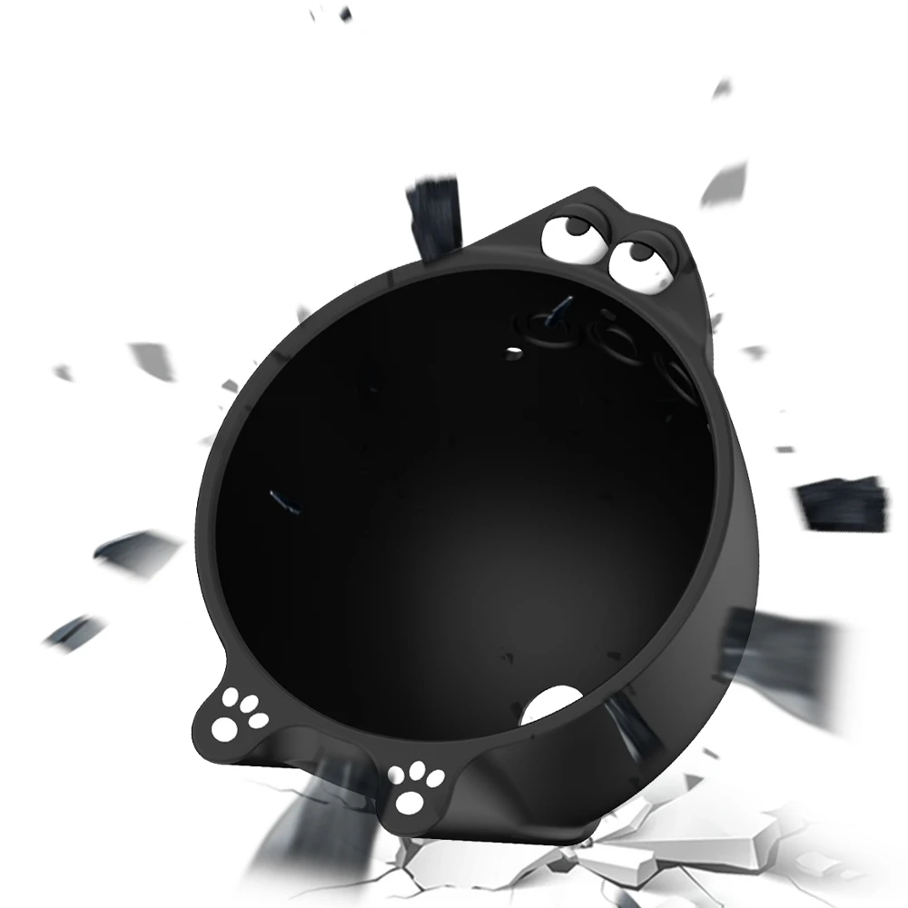 Funda de silicona para Amazon Echo Spot 2024, funda protectora portátil suave, impermeable y a prueba de polvo para accesorios de altavoz Echo Spot