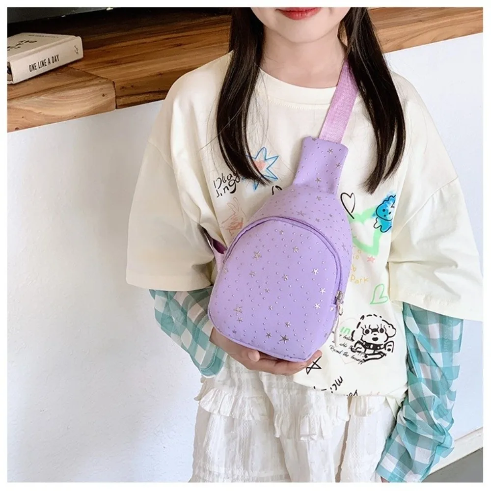 Fashion Adjustable Straps Crossbody Backpack Star Print Lightweight Chest Bag Versatile Shoulder Bag Casual Outing