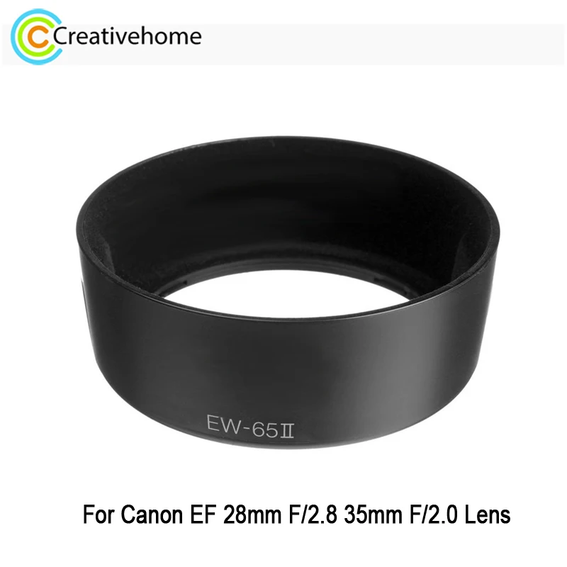 EW-65II Camera Lens Hood Shade for Canon EF 28mm F/2.8 35mm F/2.0 Lens