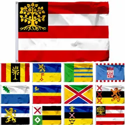 Netherlands North Brabant State S-Hertogenbosch City Flag Someren and Steenbergen 3X5FT Waalre of Waalwijk 21x14cm 2x3fVeldhoven