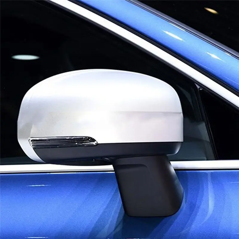 Compatible Black Rearview Mirror Cover Side Door Wing Mirrors Shell for XC60 2018-2020