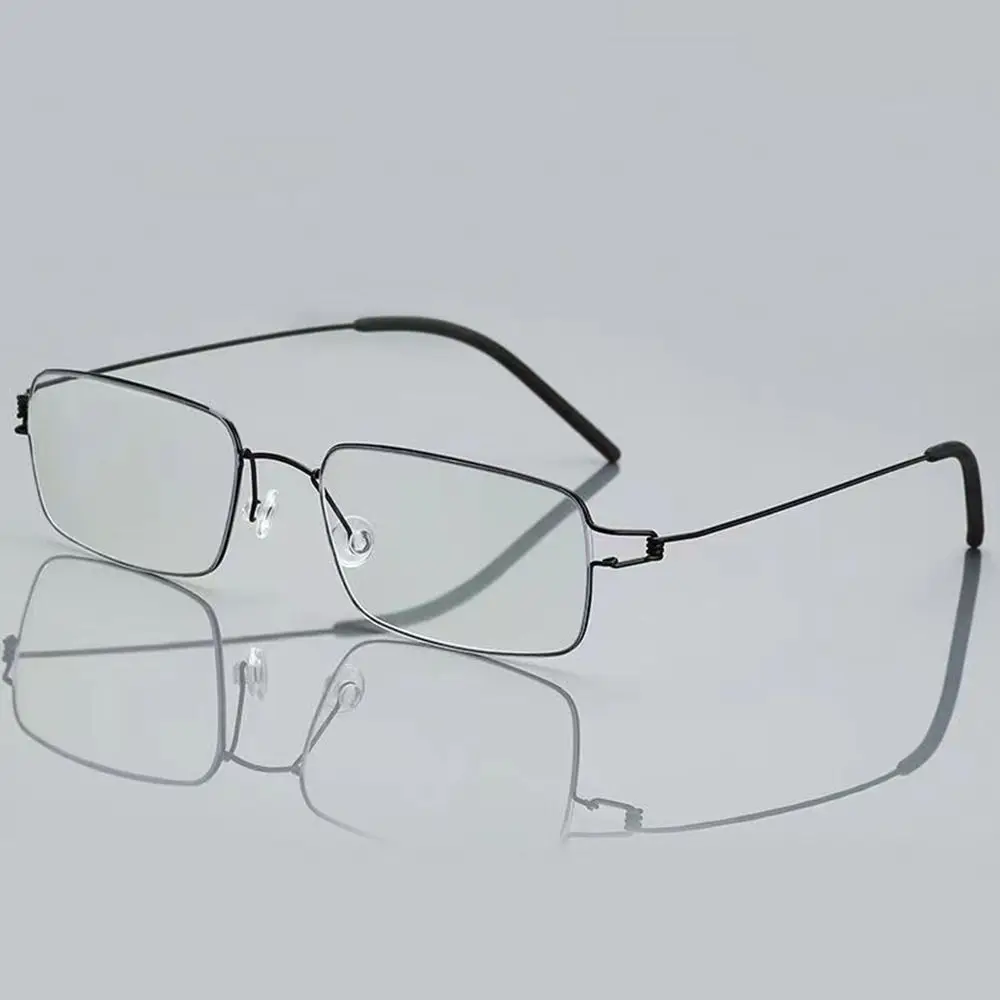 

Fashion Men Metal Business Reading Glasses Anti-Blue Light Titanium Alloy Frame Male Hyperopia Presbyopia Prescription Glasses