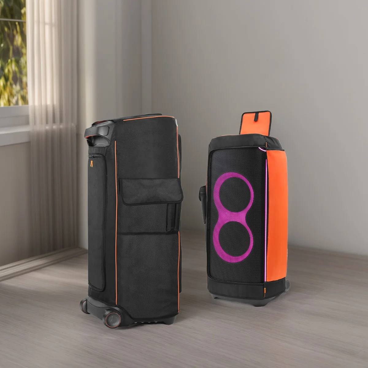 

Dust Cover Case Waterproof Speaker Case Slip Sleeve with Side Storage Pocket Multifunction Bag for JBL Partybox Speaker