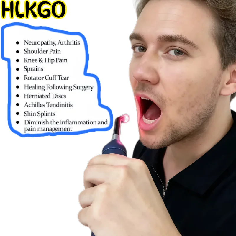 

Портативное инфракрасное устройство для терапии красным светом, канировщик для терапии губ, ручная съемная палочка для физиотерапии полости рта, облегчение боли в здоровье